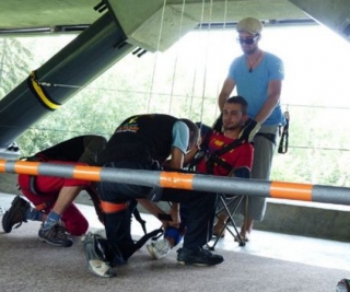 Preparación y relajación antes del salto 